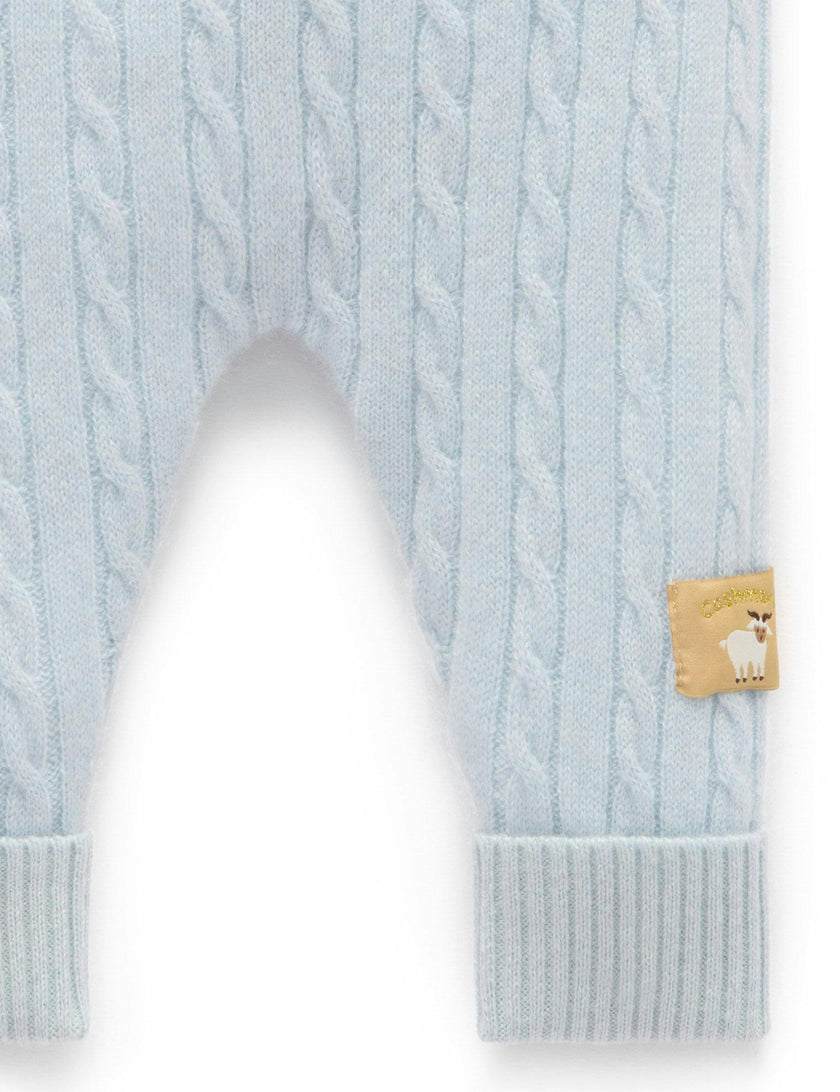 Cashmere Leggings Pale Blue Melange