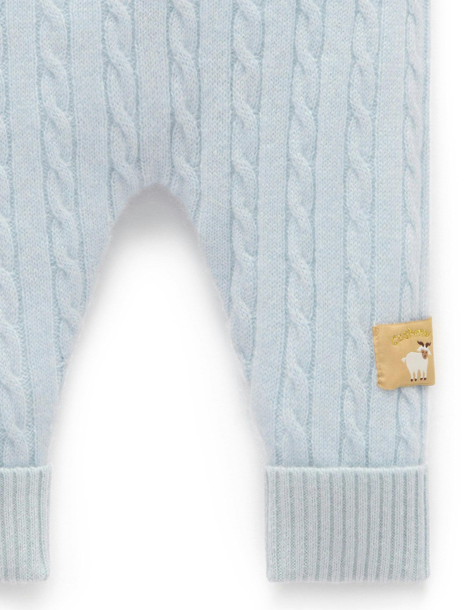 Cashmere Leggings Pale Blue Melange
