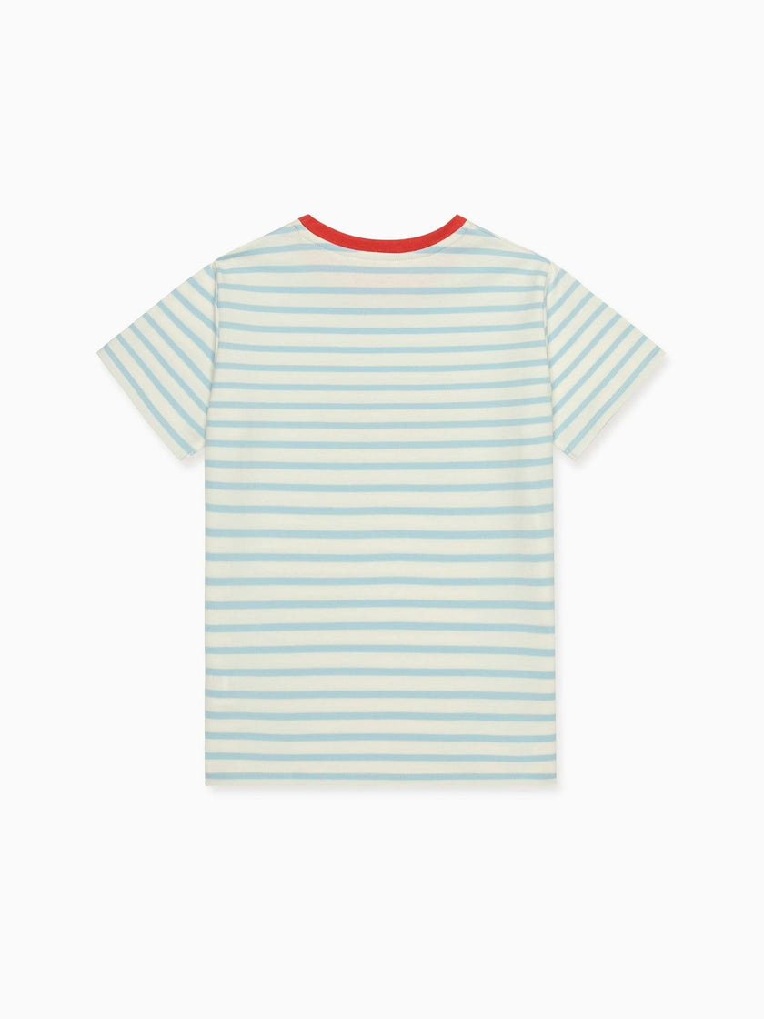 Blue Stripe Cangrajo Kids T-Shirt