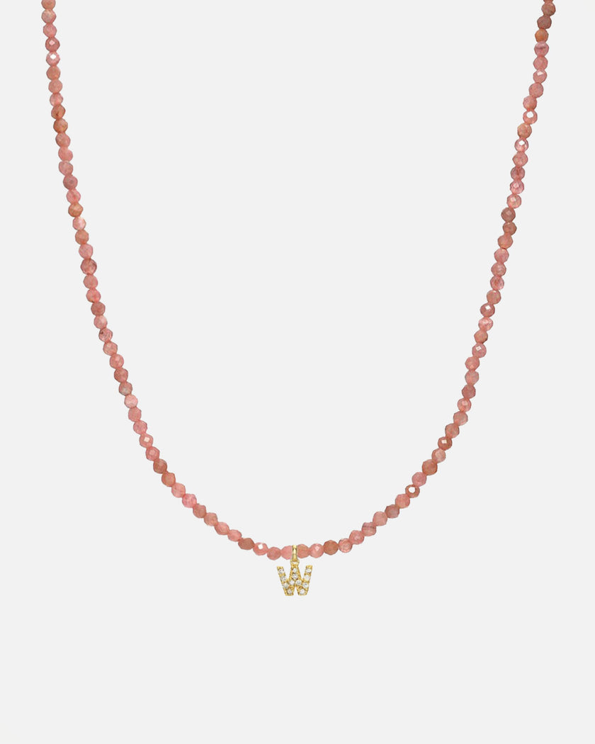 Pink Rhodochrosite Bead Necklace