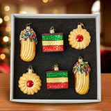 Noble Gems Cookie Glass Ornament Set