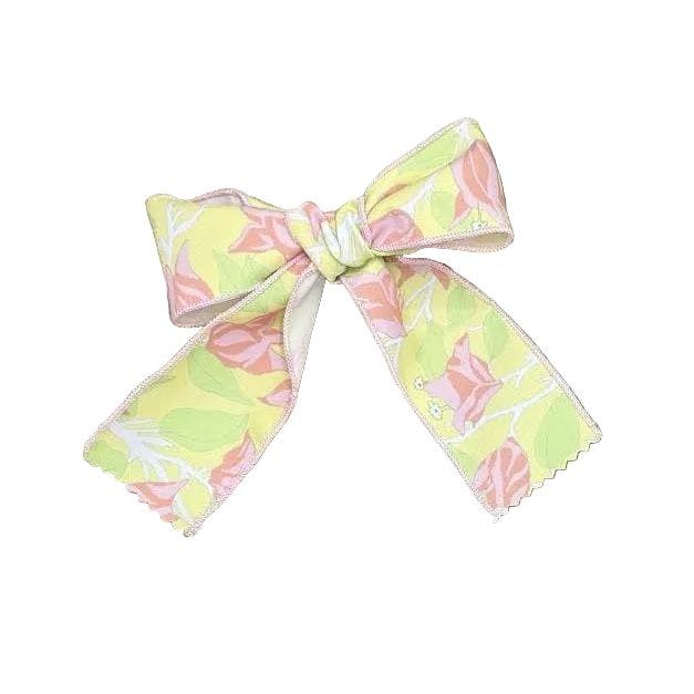 Bow in Yellow with Pink Bougainvillea
