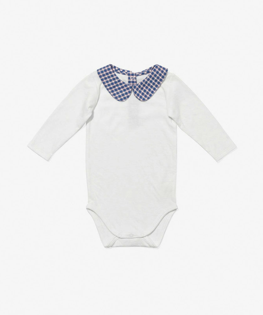 Peter Pan One-piece, Marine Tiny Check