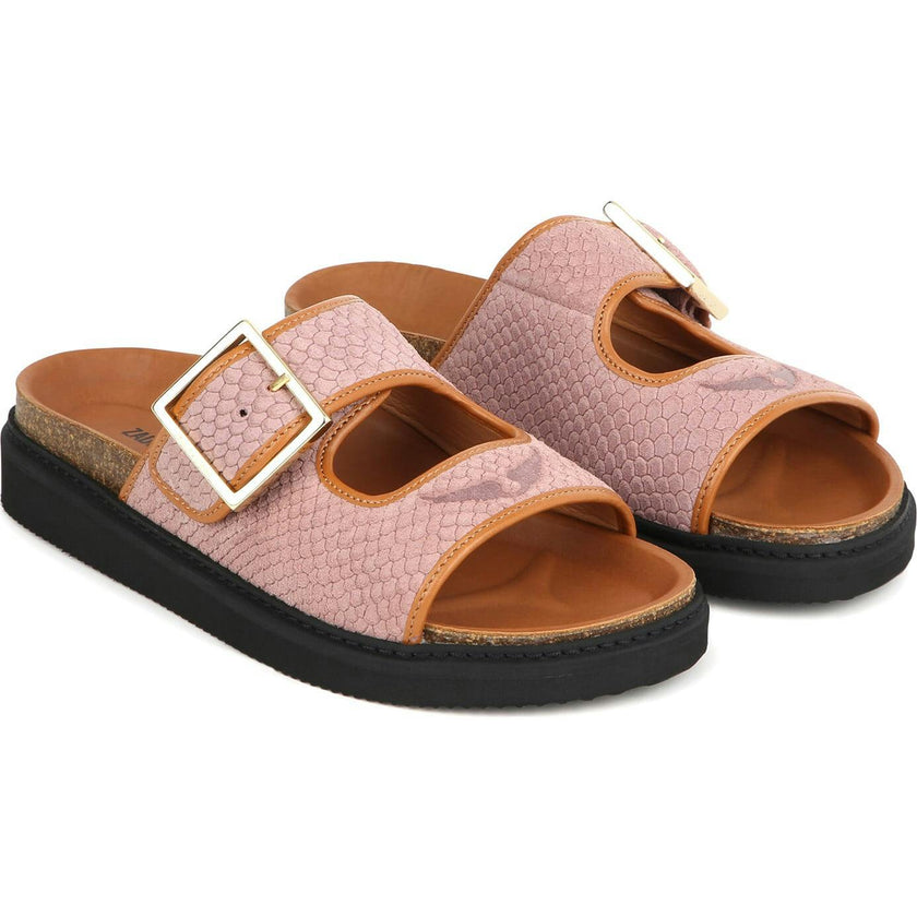 ZADIG & VOLTAIRE Slip-On Suede Sandals - Rose