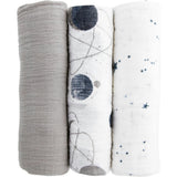 Cotton Muslin Swaddle Blanket 3 Pack - Planetary 2