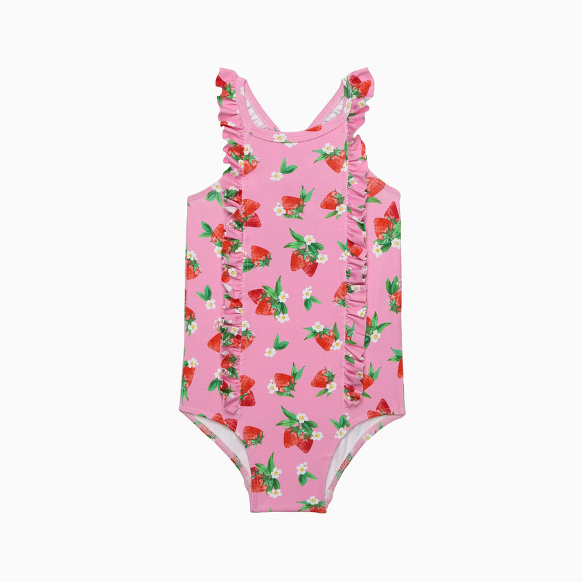 Baby Frill Swimsuit in Strawberry