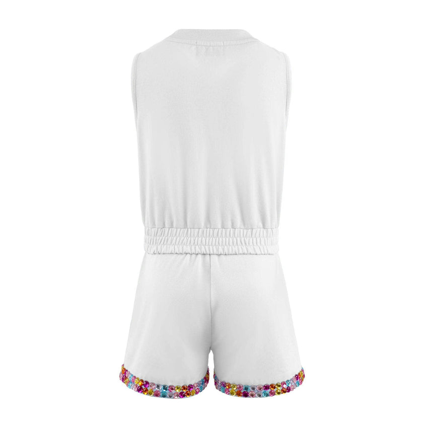 White Rainbow Gems Short Set