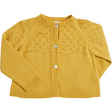 Openwork Cardigan In Burgundy (6mths-10yrs)