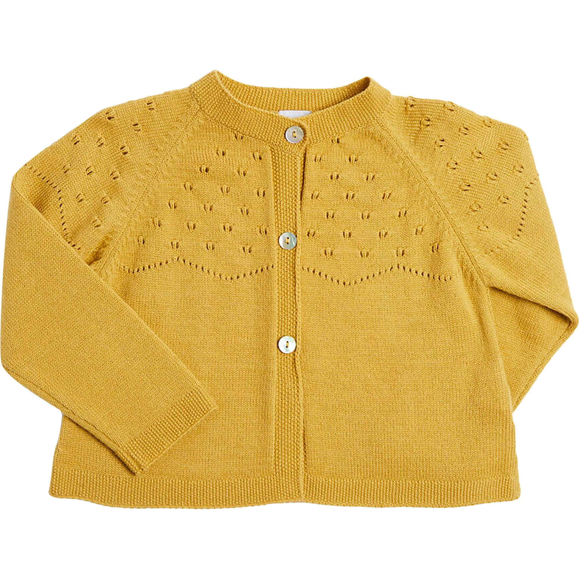 Openwork Cardigan In Burgundy (6mths-10yrs)