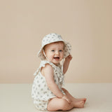 Organic Bucket Sun Hat - Poppy