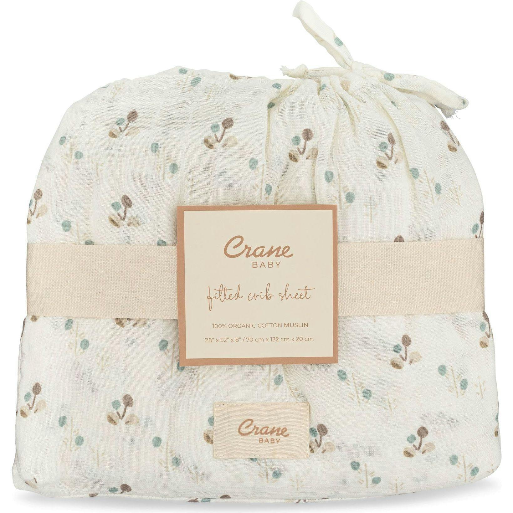 Organic Cotton Poppy Fitted Crib Sheet