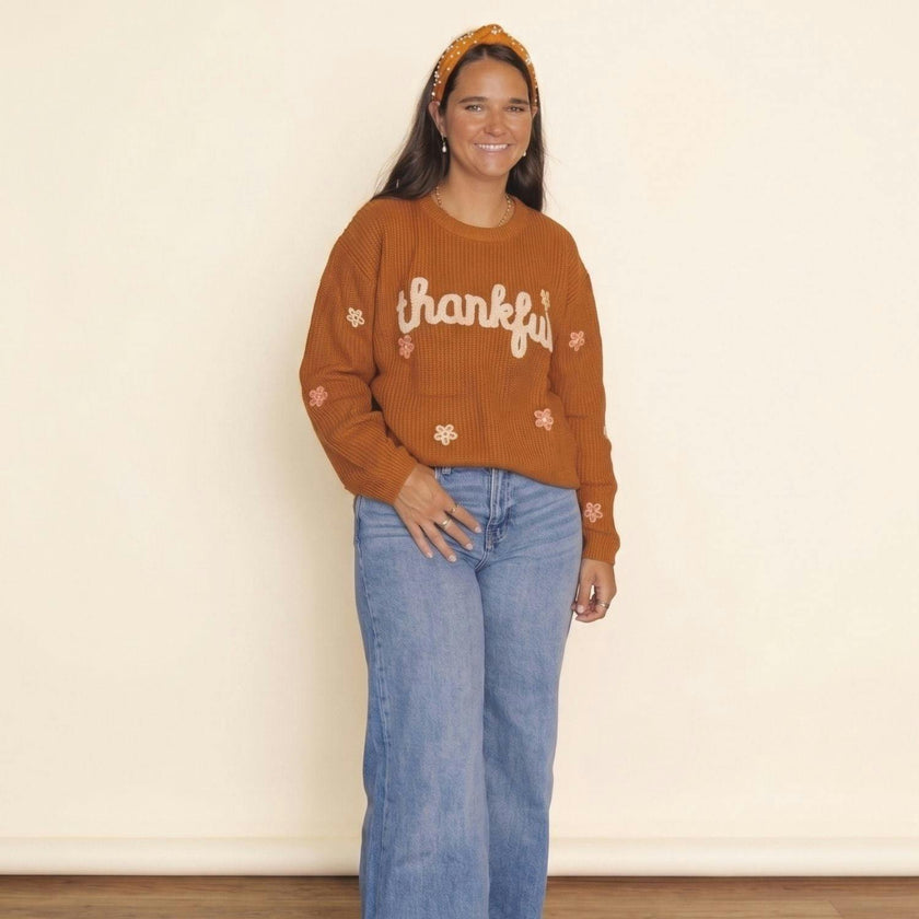 Thankful Thanksgiving Women's Sweater