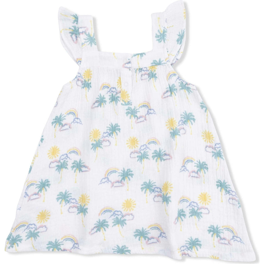 Palm Trees and Rainbows - Sundress and Bloomer