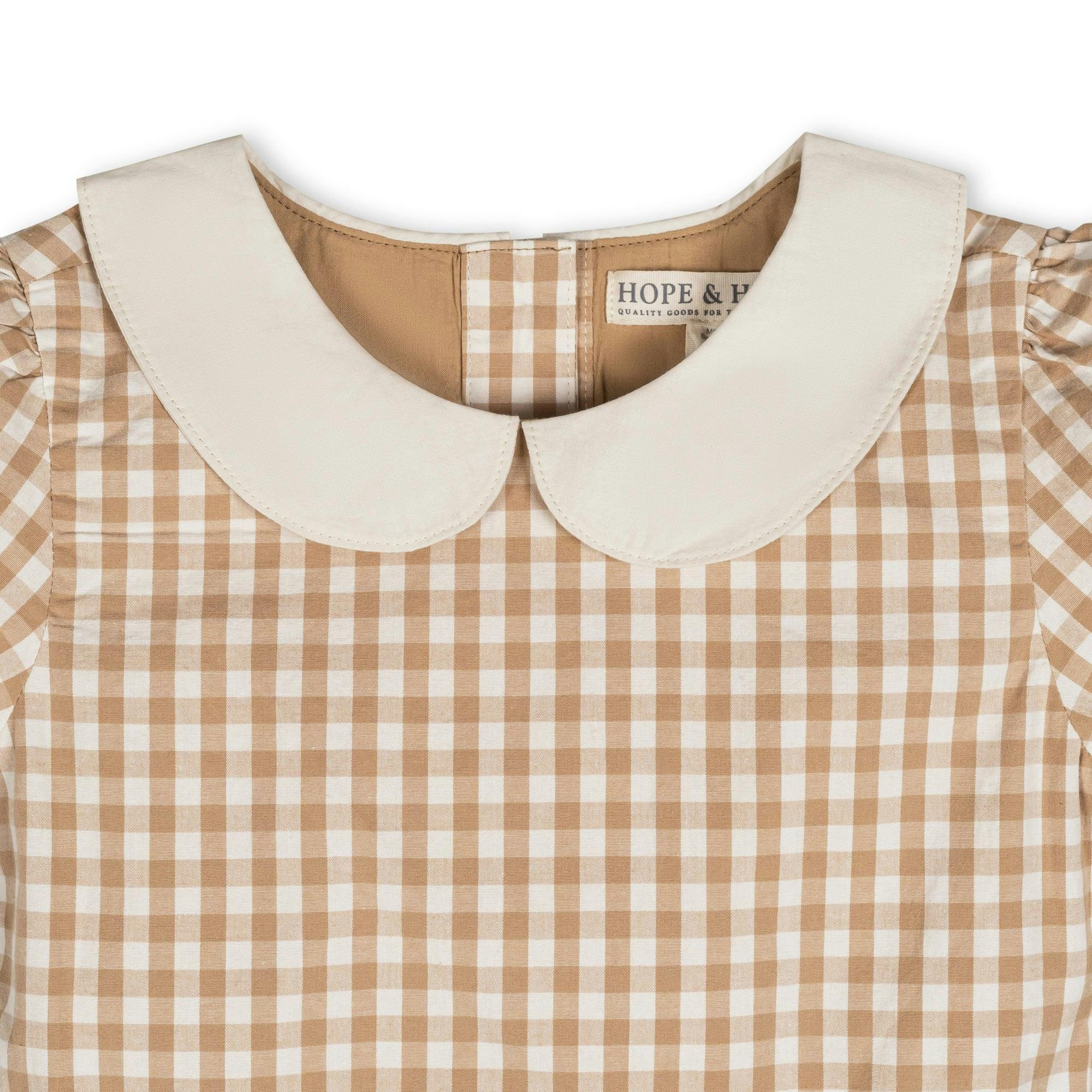 Organic Stretch Poplin Peter Pan Collar Dress