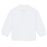 TARTINE ET CHOCOLAT Shawl Collar Knit Baby Blazer - White