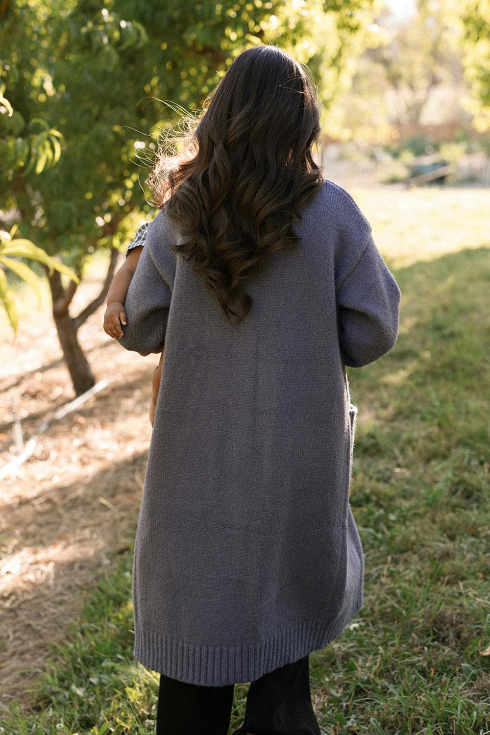 Teresa Cardigan in Dusty Blue