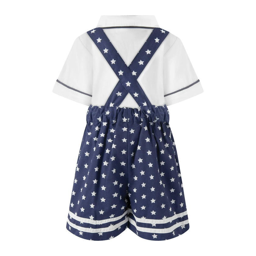 Star Dungarees and Shirt Set