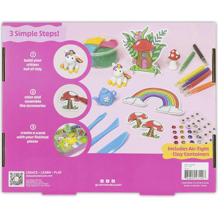 Little Yellow Bicycle: Clay & Play: Fairy Tale Friends Craft Kit - 95pcs