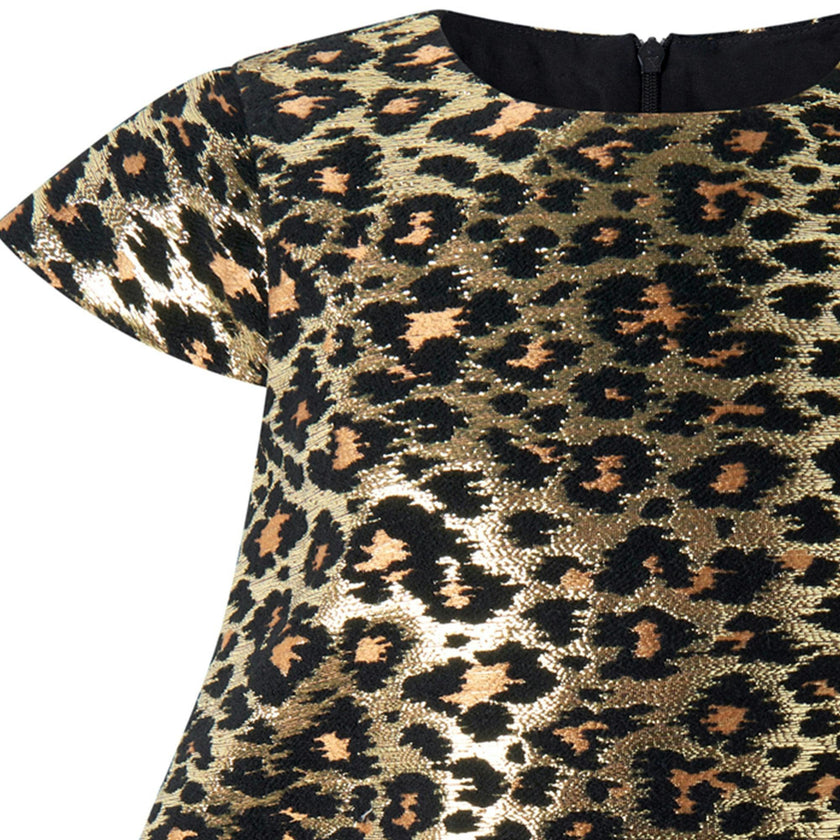 Leopard Damask Party Dress