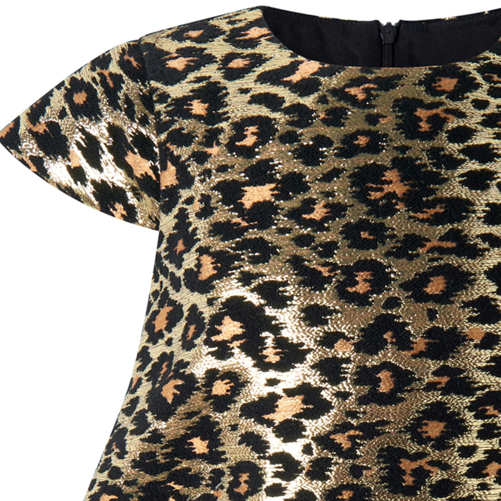 Leopard Damask Party Dress