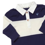 Baby Boys Albert Rugby Jumper - Navy White