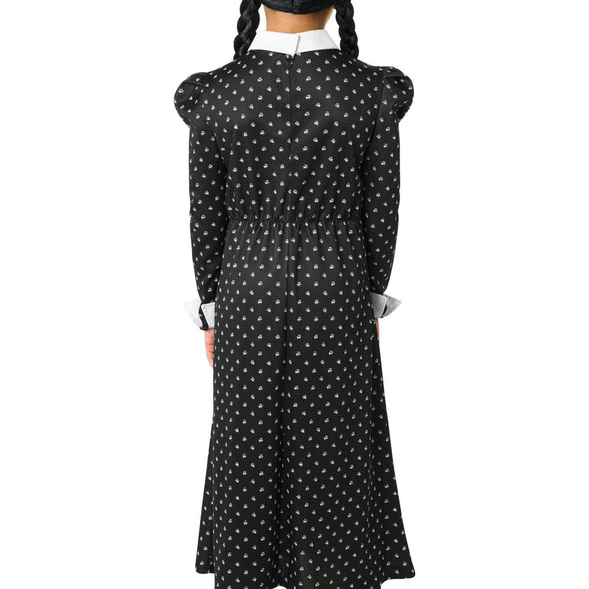 Girls' Polka Dot Wednesday Addams Dress