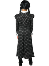 Girls' Polka Dot Wednesday Addams Dress