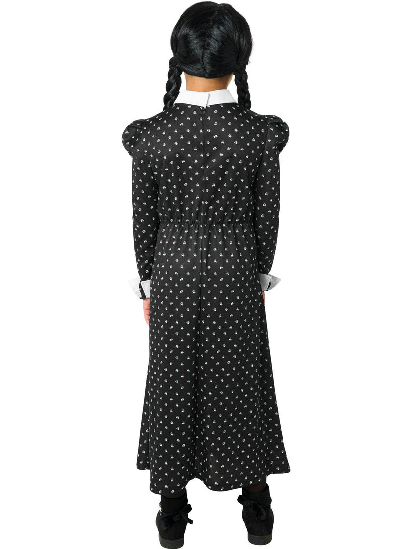 Girls' Polka Dot Wednesday Addams Dress