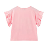 Tween Girls (7-14) Jersey Ruffle Tee | Rose Pink