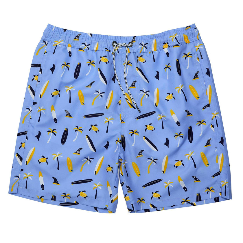 Men's Sustainable Comfort Lined Drawstring Swim Short