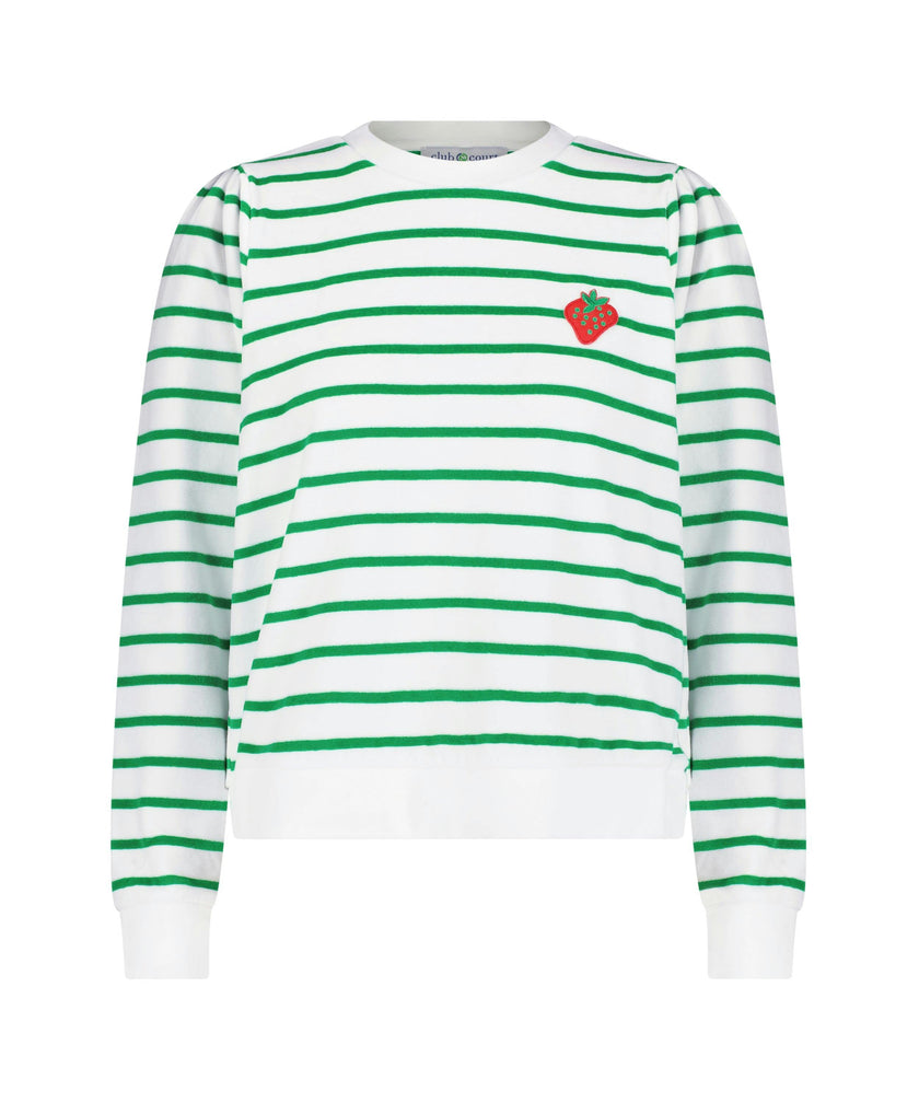 Stripe Poppy Top