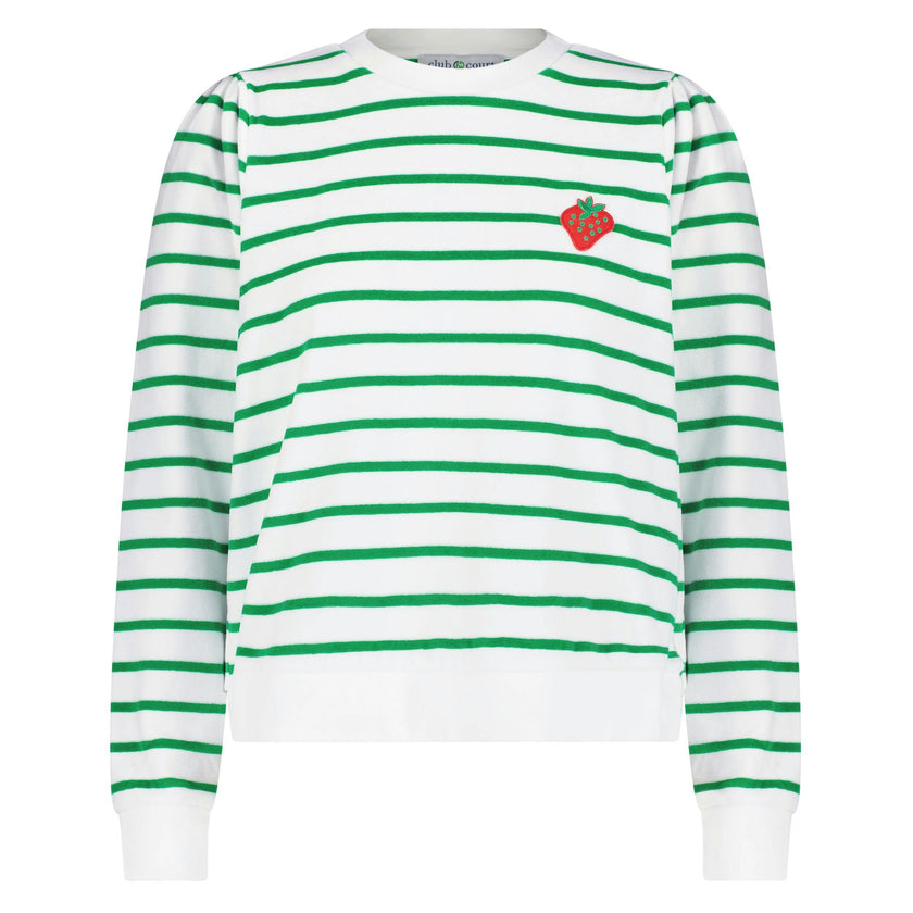 Stripe Poppy Top