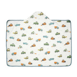 Toddler Hooded Towel - Work Trucks