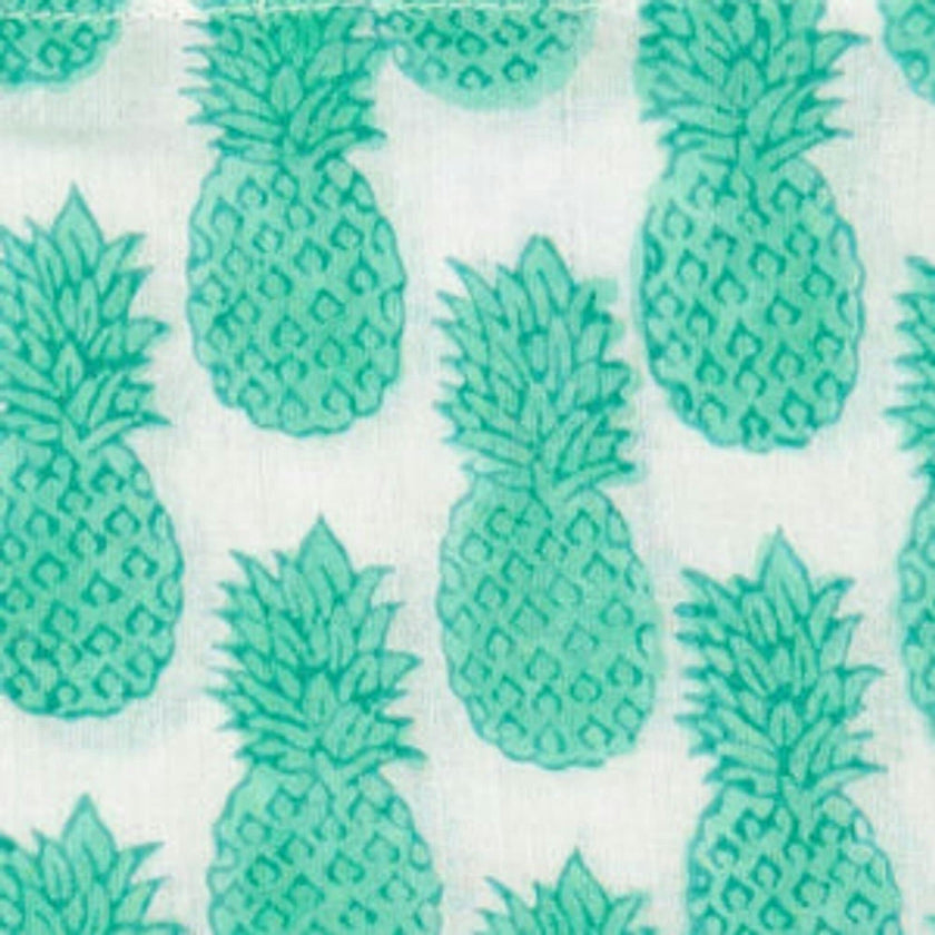 Mini Eva Girl's Dress Pineapple Crush Lagoon, Green