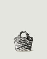 St. Barths Petit Tote Double Weave Metallic | Pewter