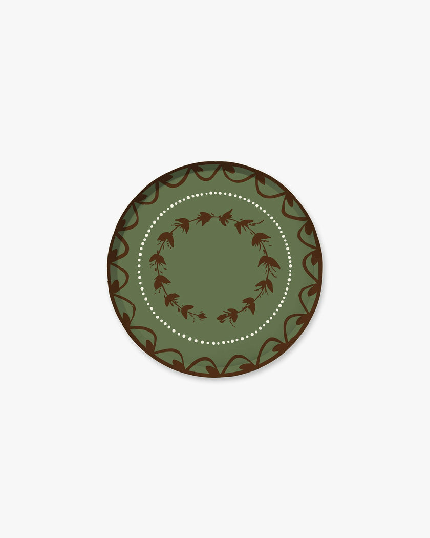 Fête Hors d’Oeuvres Plate Set in Loden