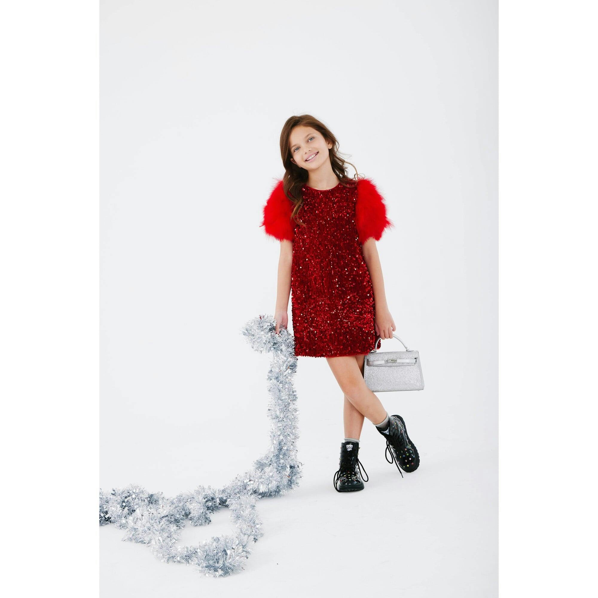 Ruby Feather Dress