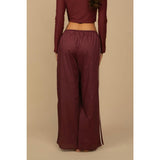 Sporty Drawstring Wide-Leg Pant