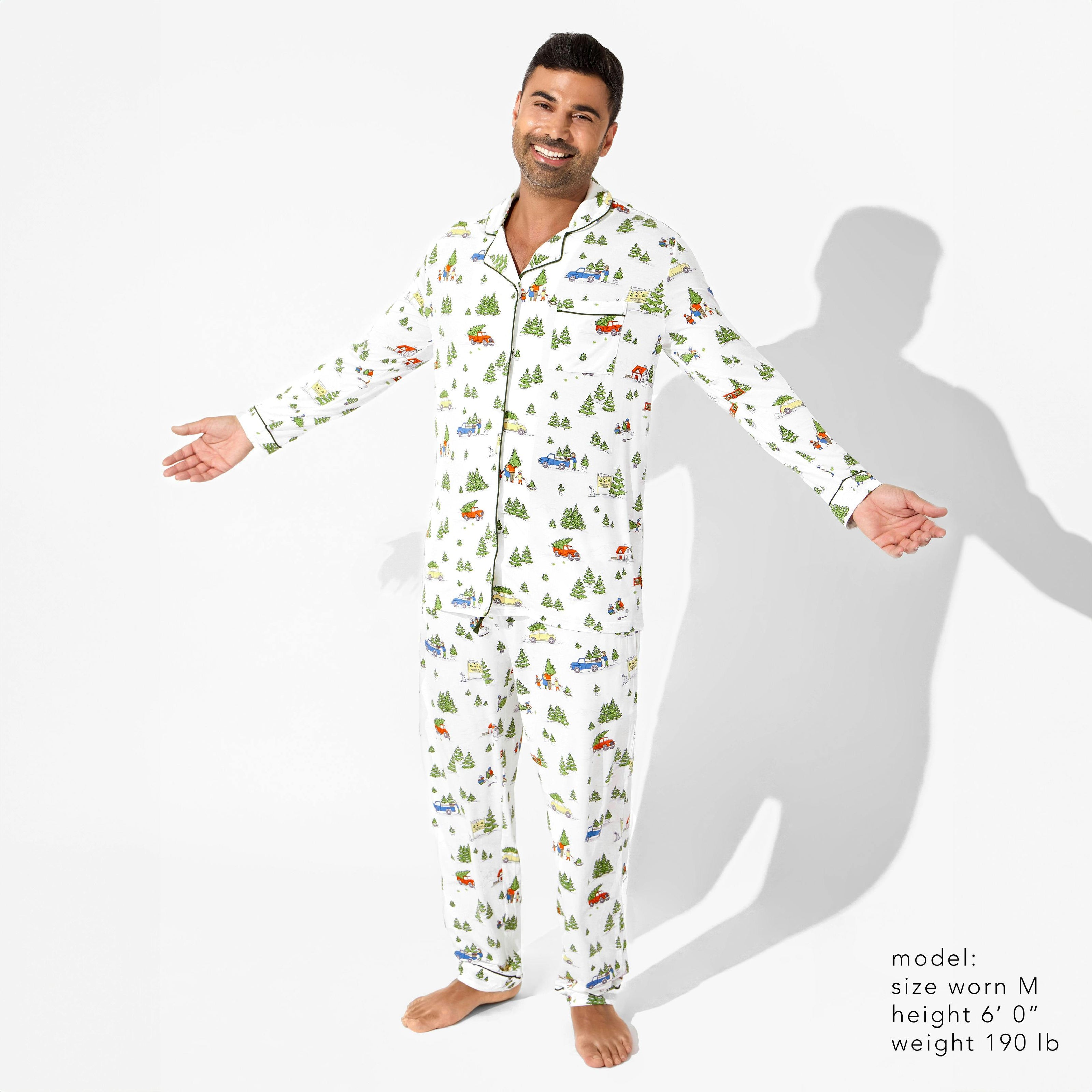 Christmas Tree Farm Bamboo Men's Pajama Set