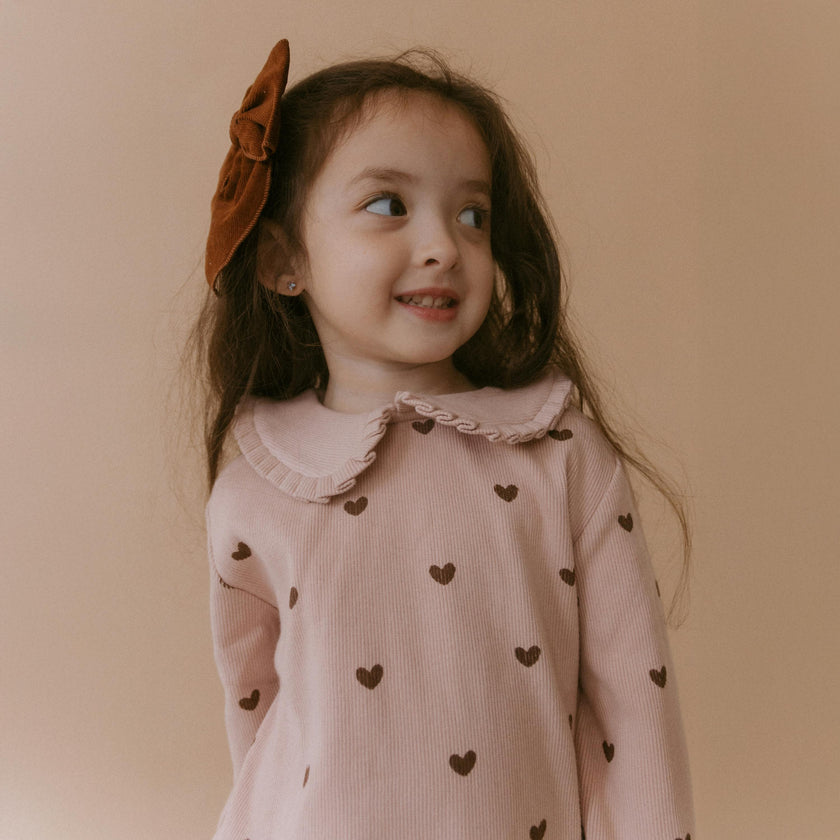 Organic Ruffle Collar Top & Leggings Set