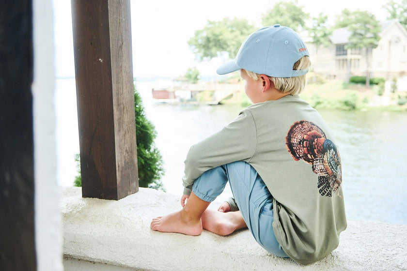 Mayfly Bamboo Long Sleeve Tee - Brown Gobbler