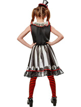 Girls' Vintage Silly Stripe Circus Clown Costume
