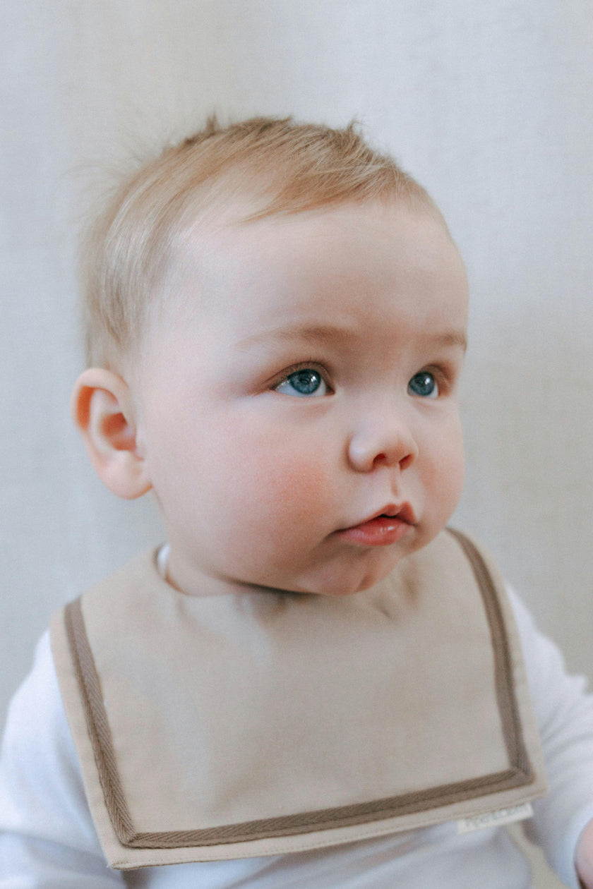 Sailor Style Collar- Cocoa Stripe