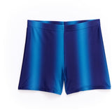 Girls Booty Shorts in Blue Ombre