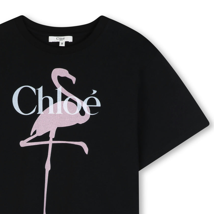 Black Flamingo Logo Tee
