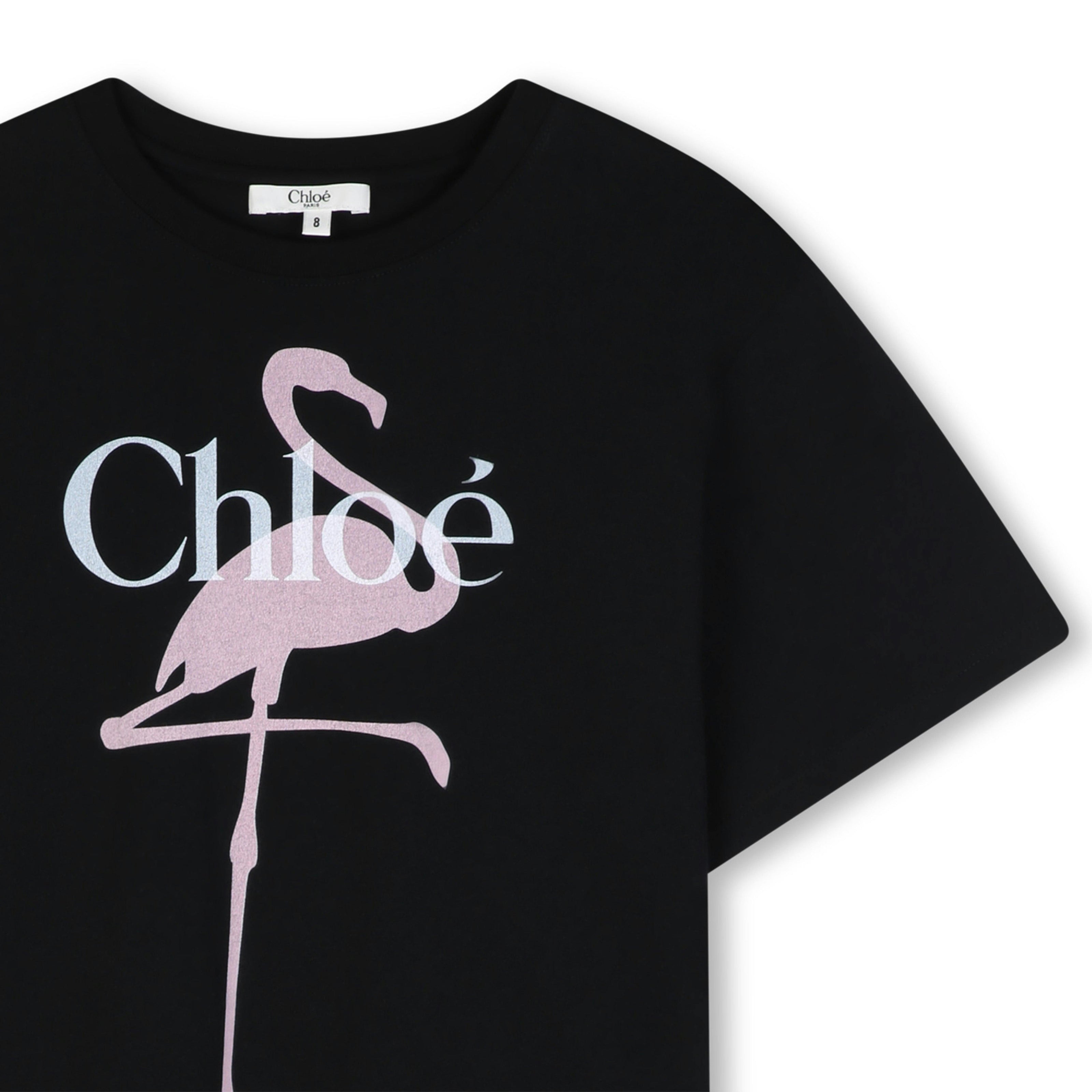 Black Flamingo Logo Tee