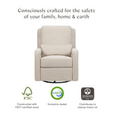 Babyletto Sigi Electronic Recliner and Swivel Glider with USB port