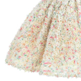 Cream Fiorabelle Floral Petal Occasion Dress