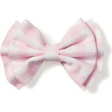 Girl's Twill Hair Bows in Pink Gingham