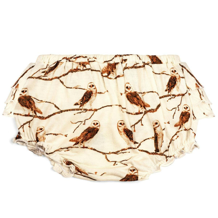Owl Bamboo Ruffle Bloomer